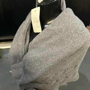 Free People Gray Knit Shrug shawl